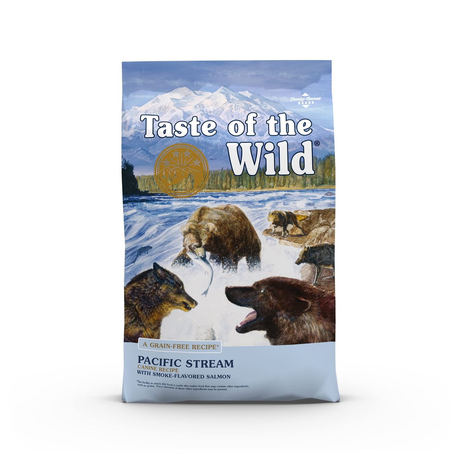 Taste of the Wild Grain Free Pacific Stream Canine Recipe with Smoke-Flavored Salmon 28#