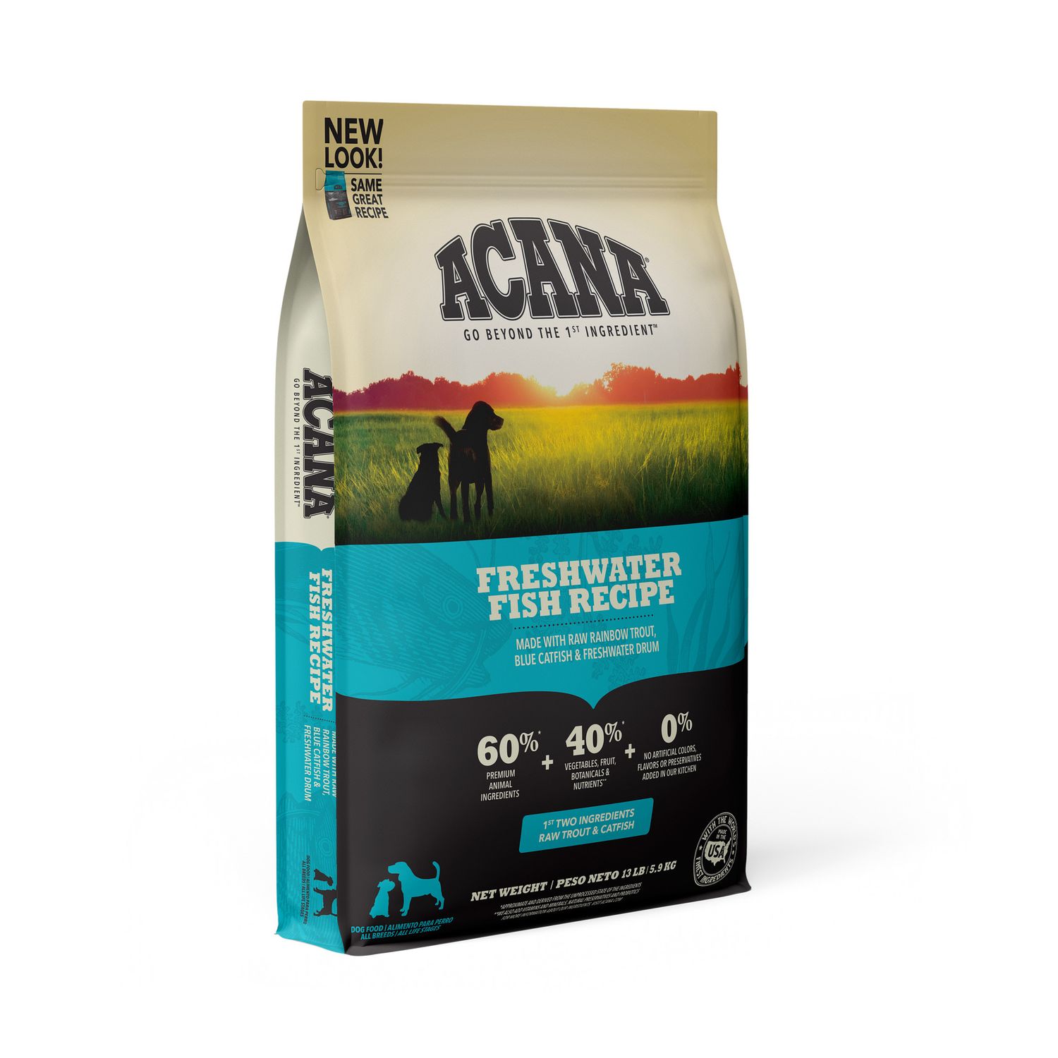 Acana Grain Free Freshwater Fish Recipe Dry Dog Food 13#