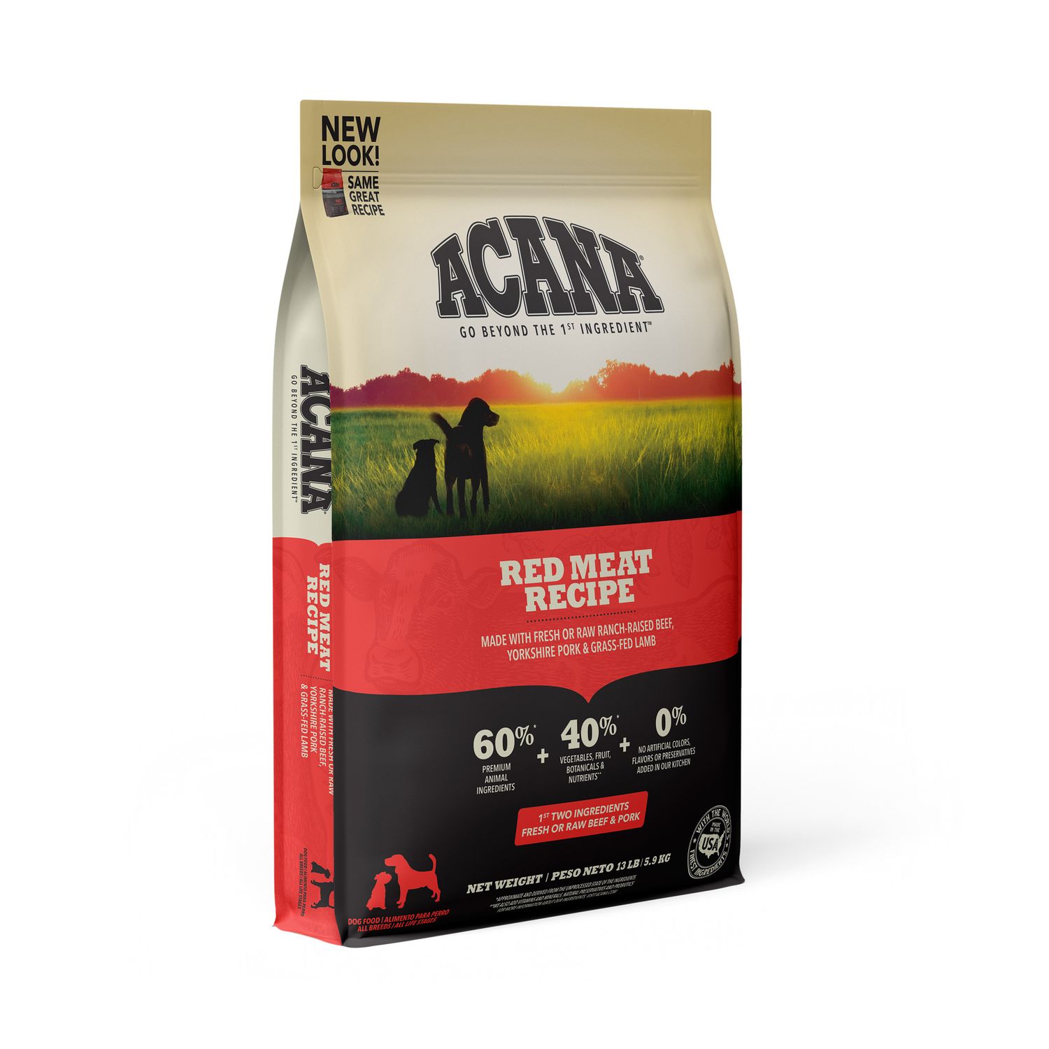 Acana Grain Free Red Meat Recipe Dry Dog Food 13#