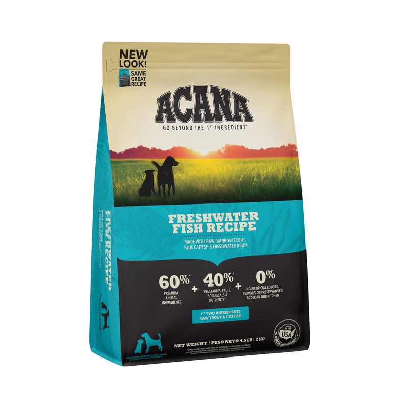 Acana Grain Free Freshwater Fish Recipe Dry Dog Food 4.5#