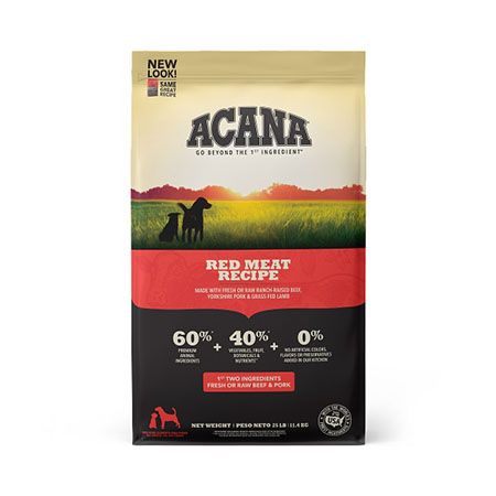 Acana Grain Free Red Meat Recipe Dry Dog Food 25#