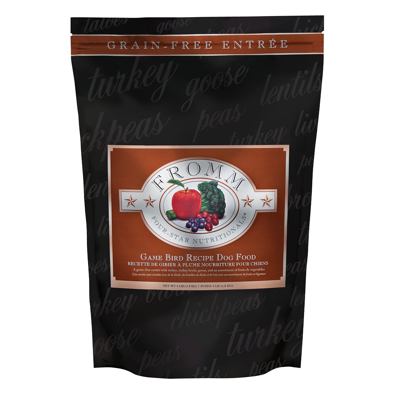 Fromm Four Star Game Bird Grain Free Dry Dog Food 26#