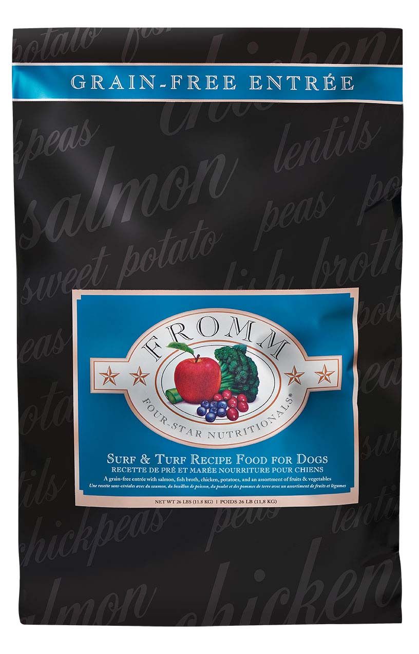 Fromm Four Star Surf &amp; Turf Grain Free Dry Dog Food 26#