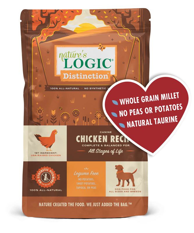 Nature&#39;s Logic Distinction Chicken Recipe Grain Free Dry Dog Food 24#