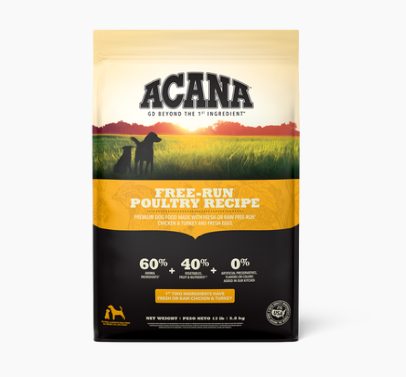 Acana Grain Free Free-Run Poultry Recipe Dry Dog Food 4.5#