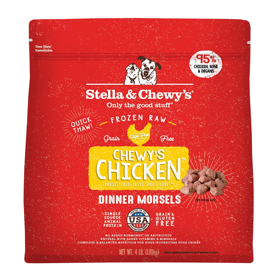 Stella &amp; Chewy&#39;s Frozen Morsels 4#, Size: 4#, Color: Chewy&#39;s Chicken