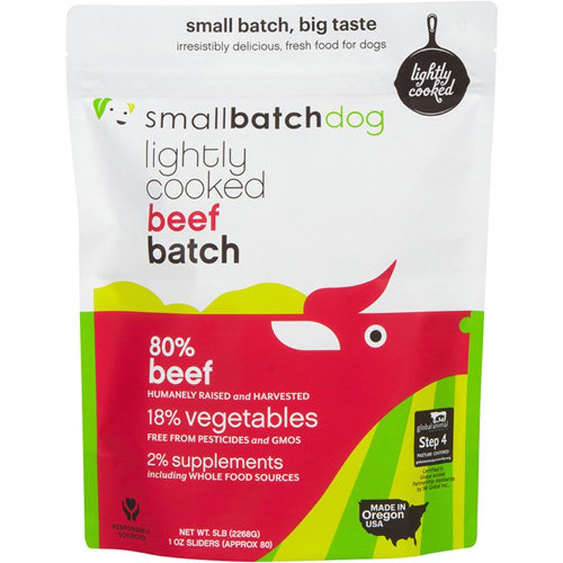 SmallBatch Dog Frozen Lightly Cooked Beef 5#