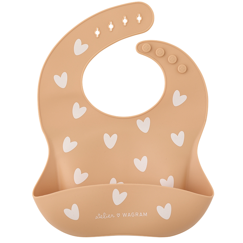 Bavoir silicone - Nougat