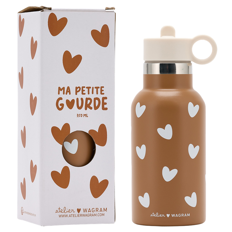 Gourde acier inox - Caramel