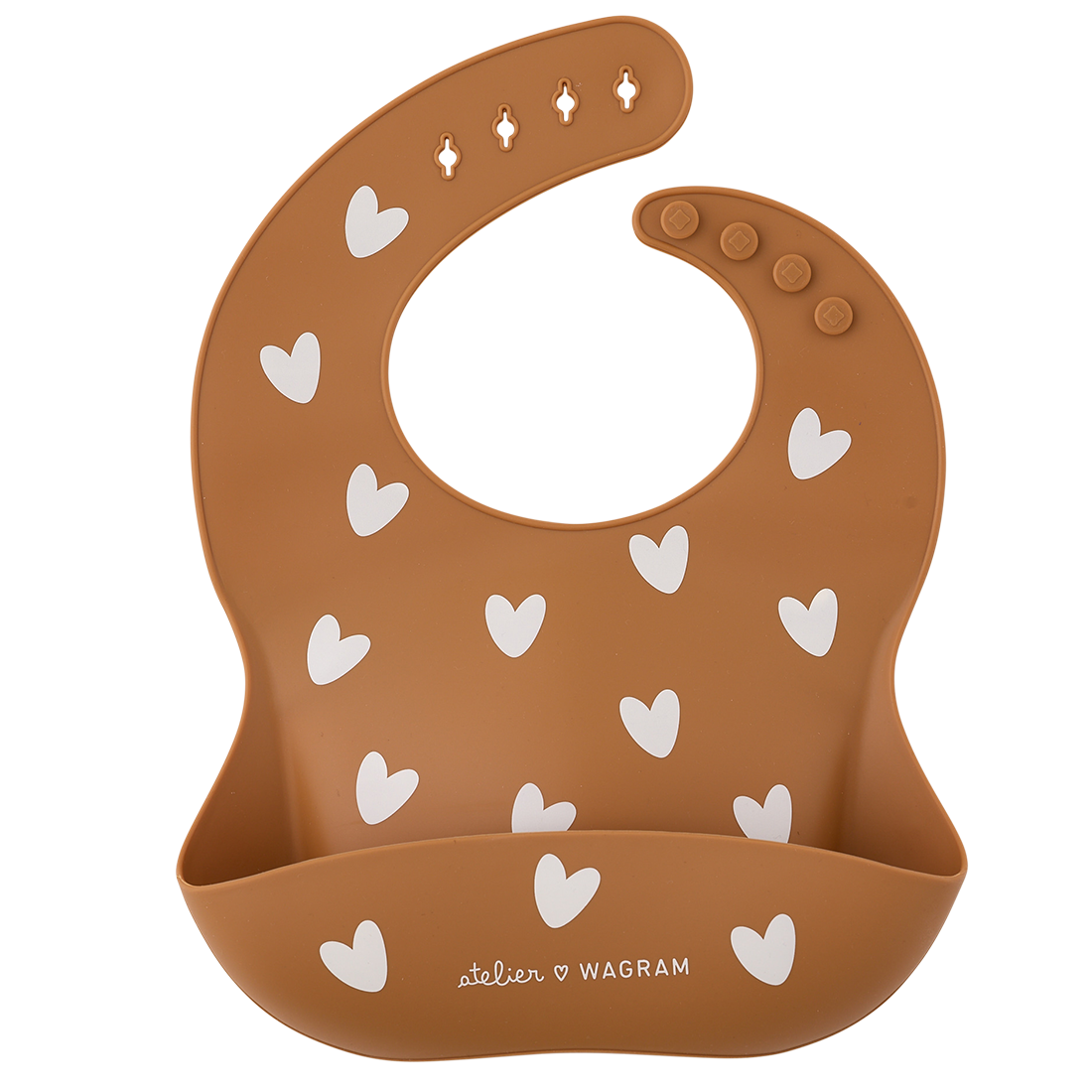 Bavoir silicone - Caramel