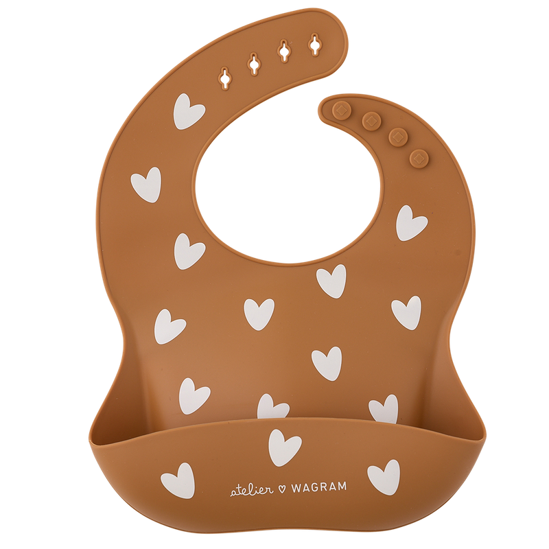 Bavoir silicone - Caramel