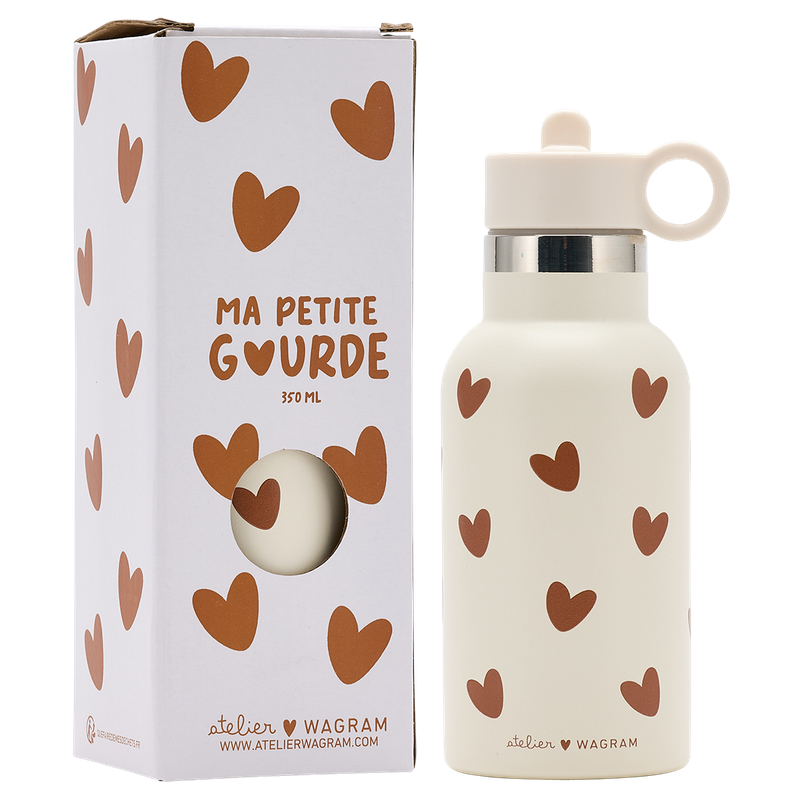 Gourde acier inox -Crème
