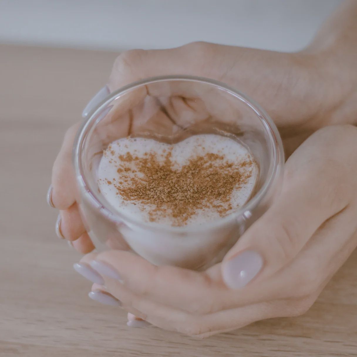 Tasse en verre à double paroi - Coeur 100ml
