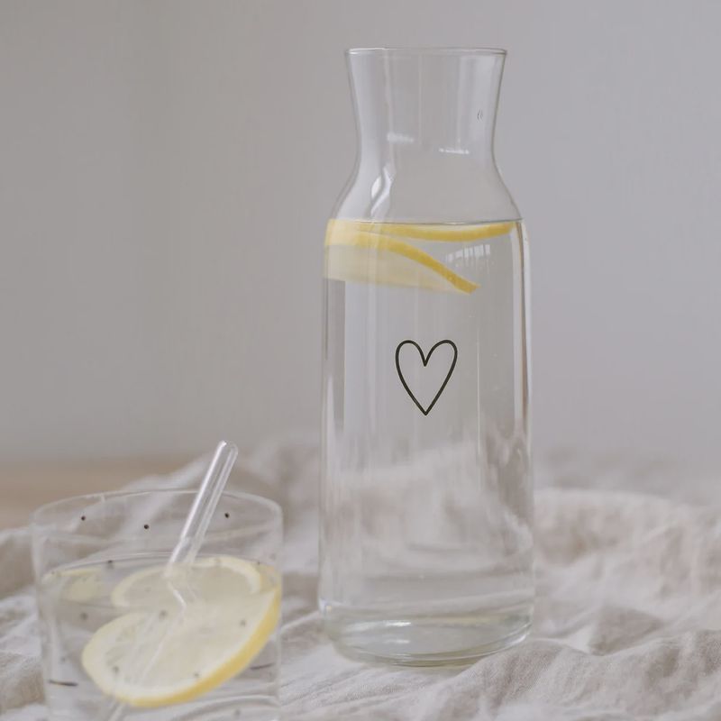 Carafe coeur Noir