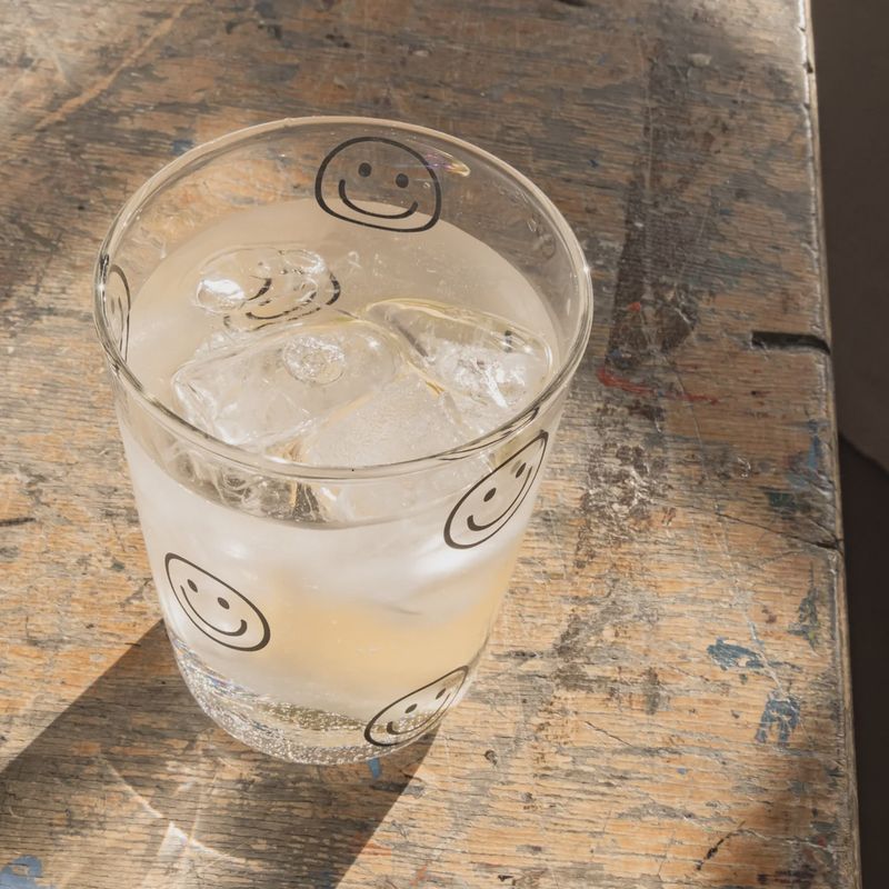 Verre à boire - Smiley noir