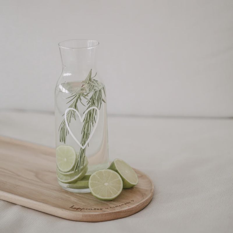 Carafe - Coeur blanc