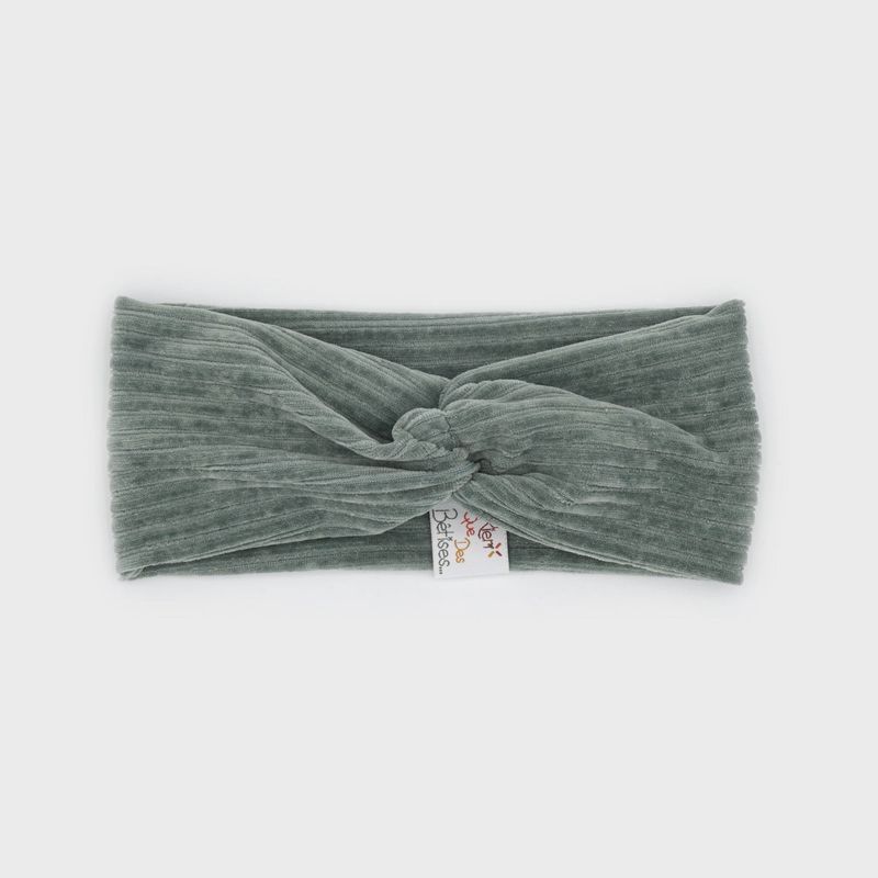 Bandeau velours - Kaki