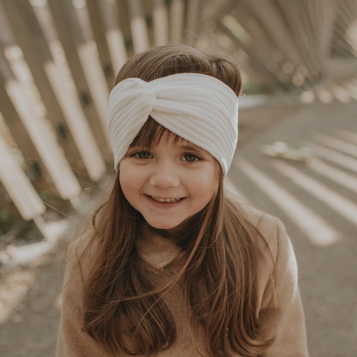 Bandeau velours - Écru, Taille :: Enfant