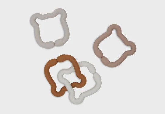 Jeu d’anneaux silicone - Teddy Bear