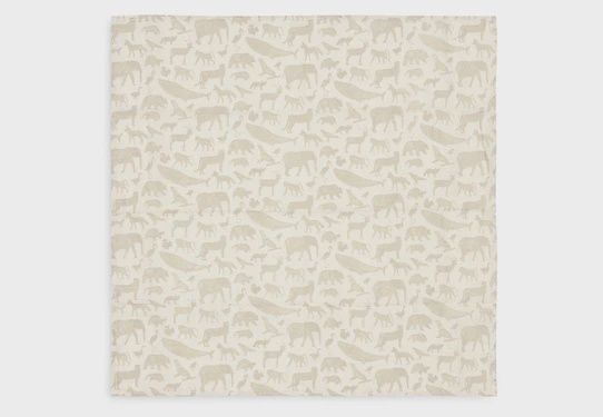 Langes 70x70 - Animals Nougat