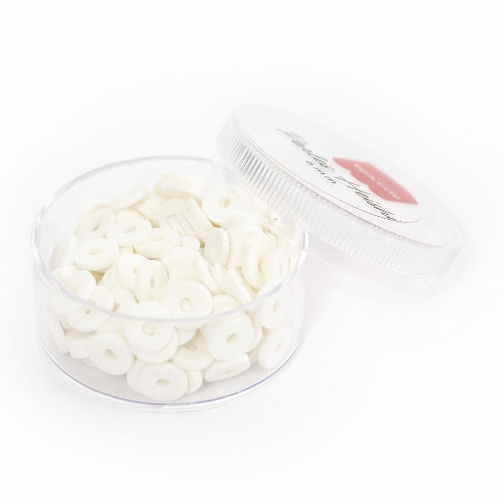Perles Heishi - Blanc