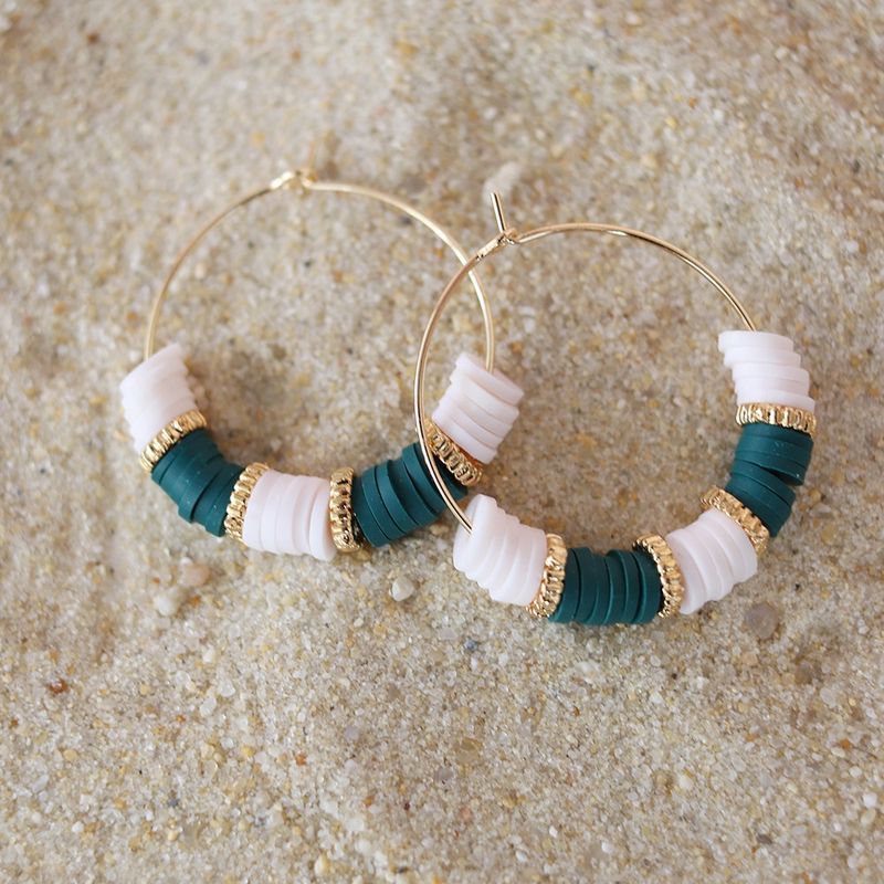 Perles Heishi - Blanc