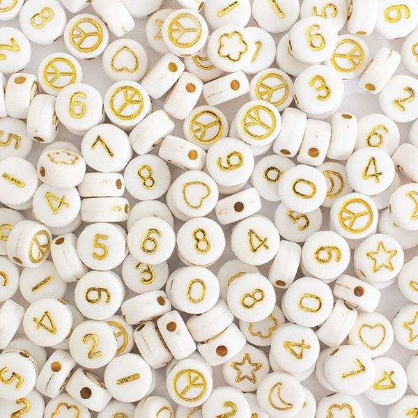 Perles lettres - Symboles et chiffres