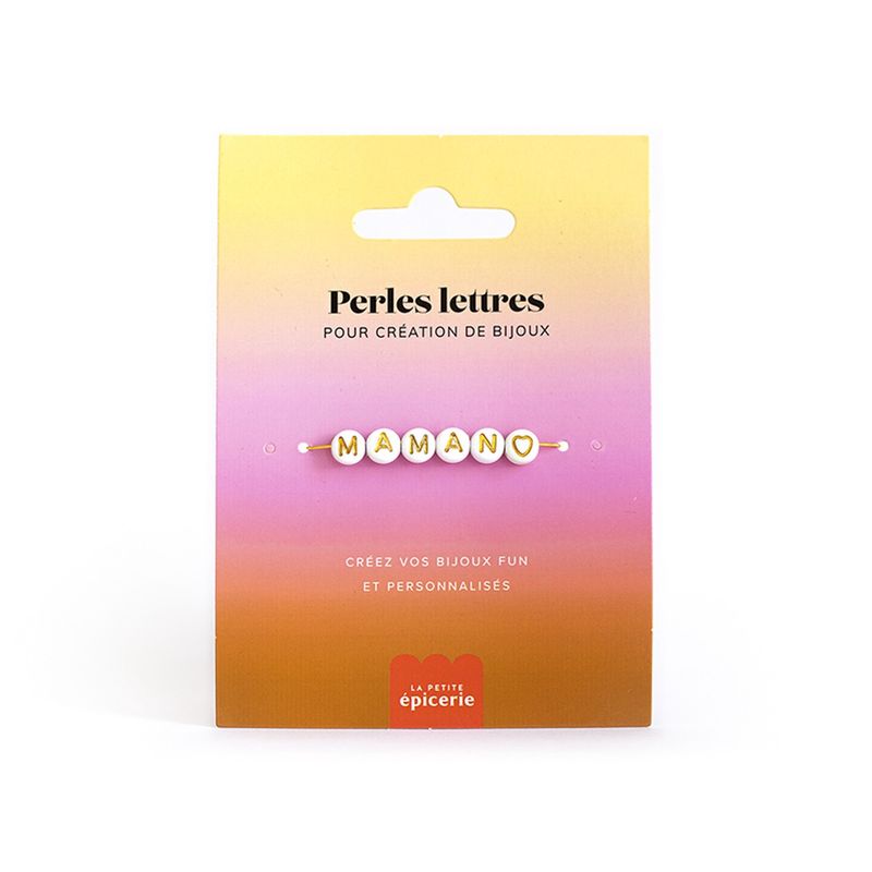 Perles lettres - Maman