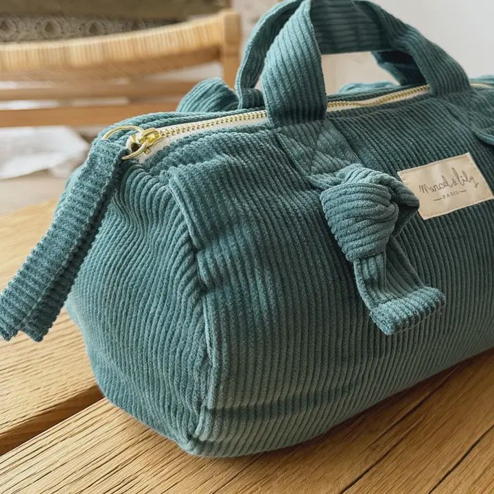 Mini sac polochon XXS en velours - Thym
