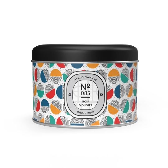 Bougie Hello Candle - Bois d’Olivier, Taille :: 1 mèche 180ml