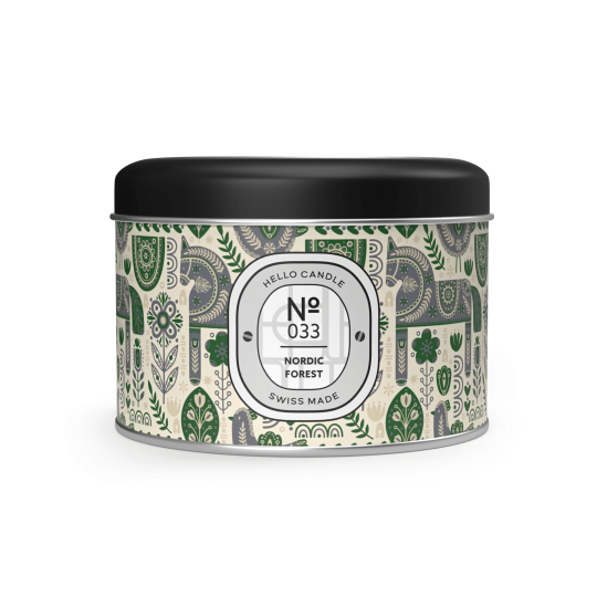 Bougie Hello Candle - Nordic Forest, Taille :: 1 mèche 180 ml