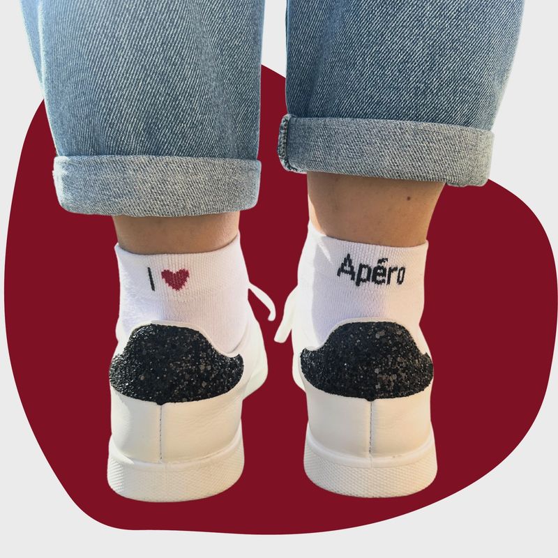 Chaussettes Klak - I ♥ Apéro