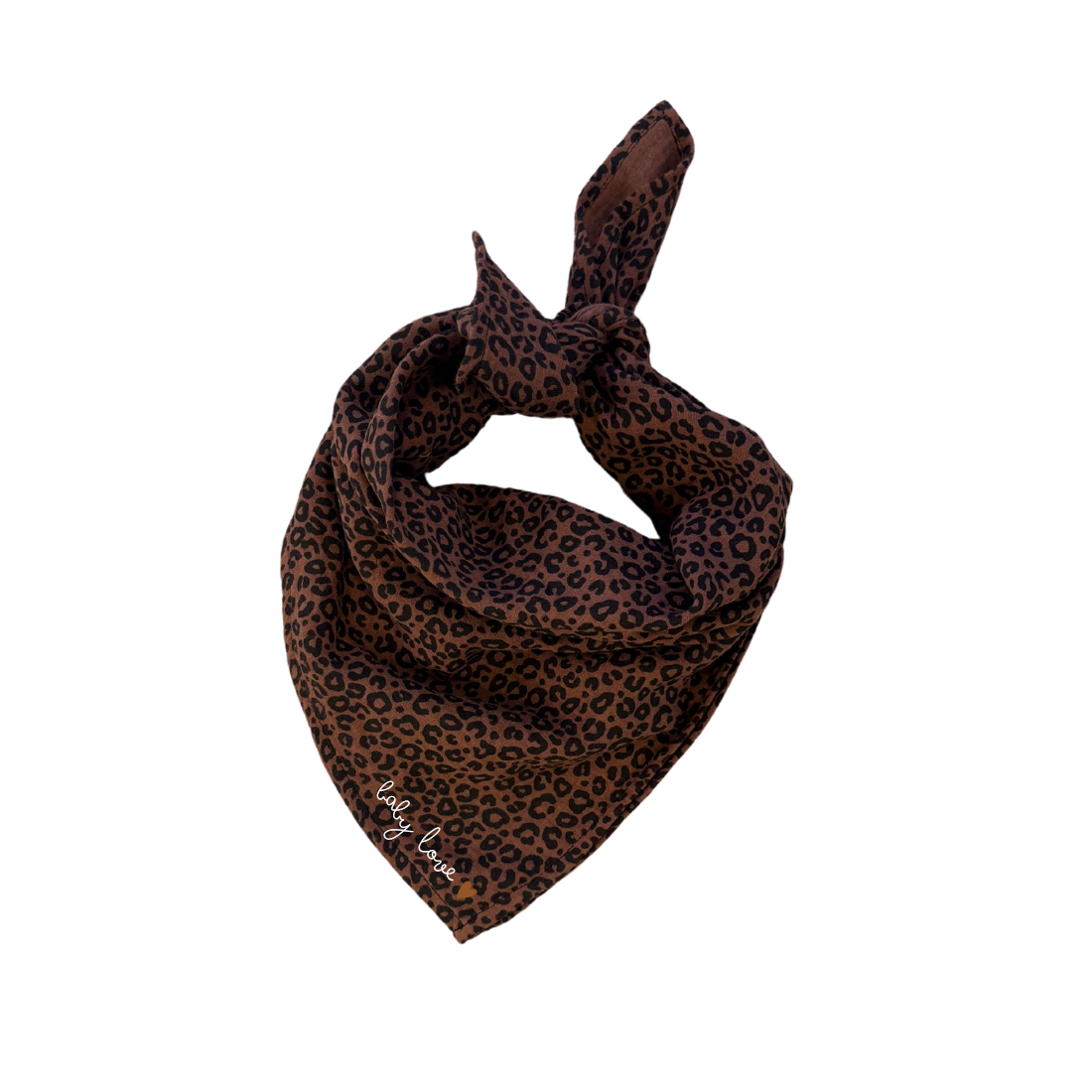 Foulard - Gaze Léopard marron