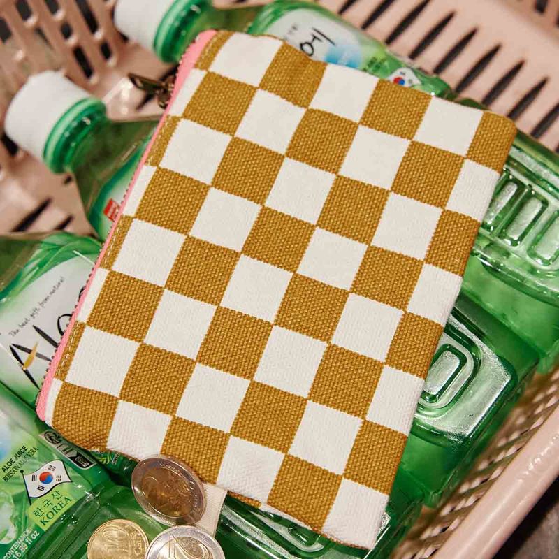 Porte-monnaie Marie  - Damier Caramel