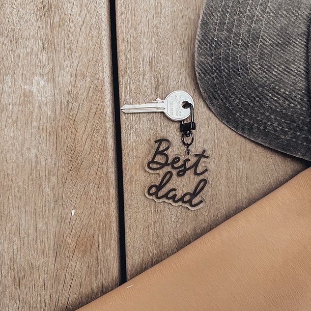 Porte-clés - Best Dad Noir