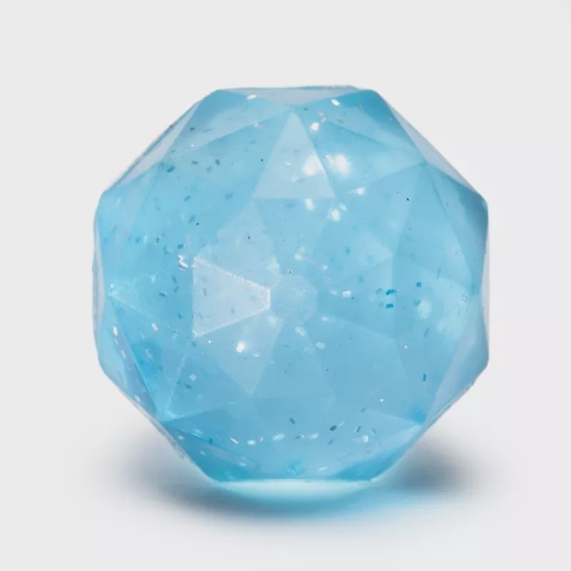 Balle rebondissante facettes oiseau – Bleu