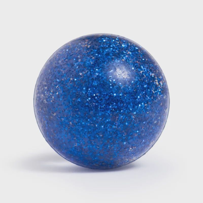 Balle rebondissante souris pailletée – Bleu