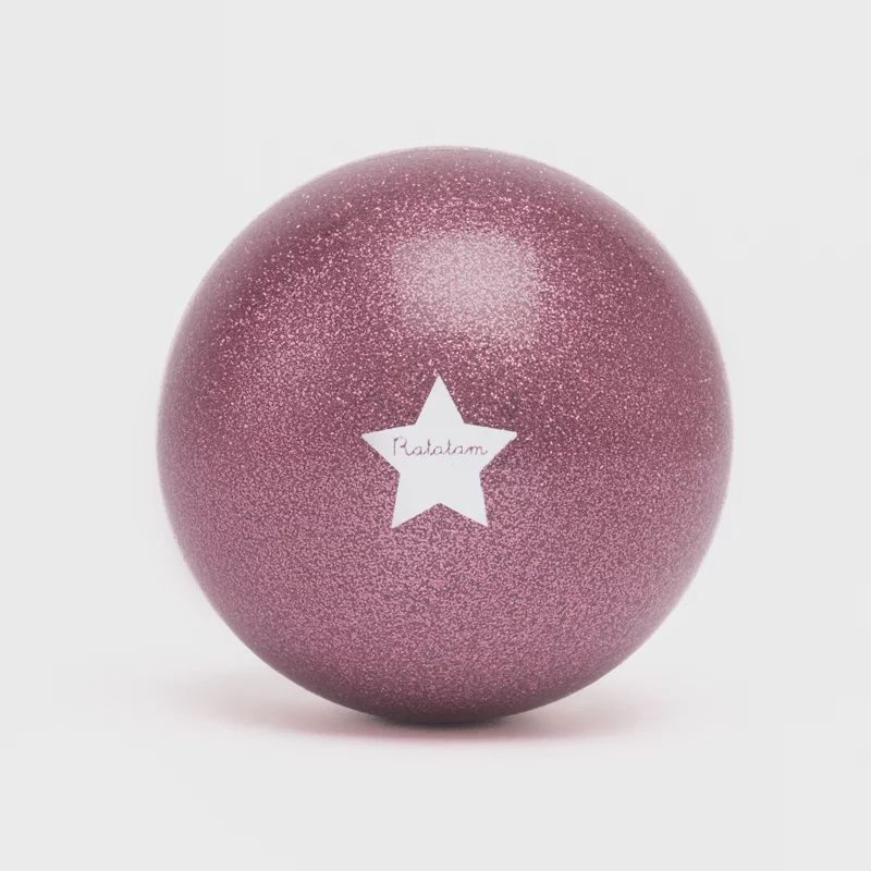 Ballon mouton pailleté 10 cm – Rose