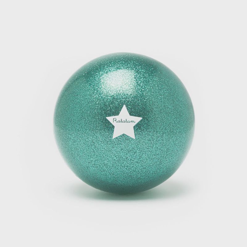 Ballon mouton pailleté 10 cm – Vert