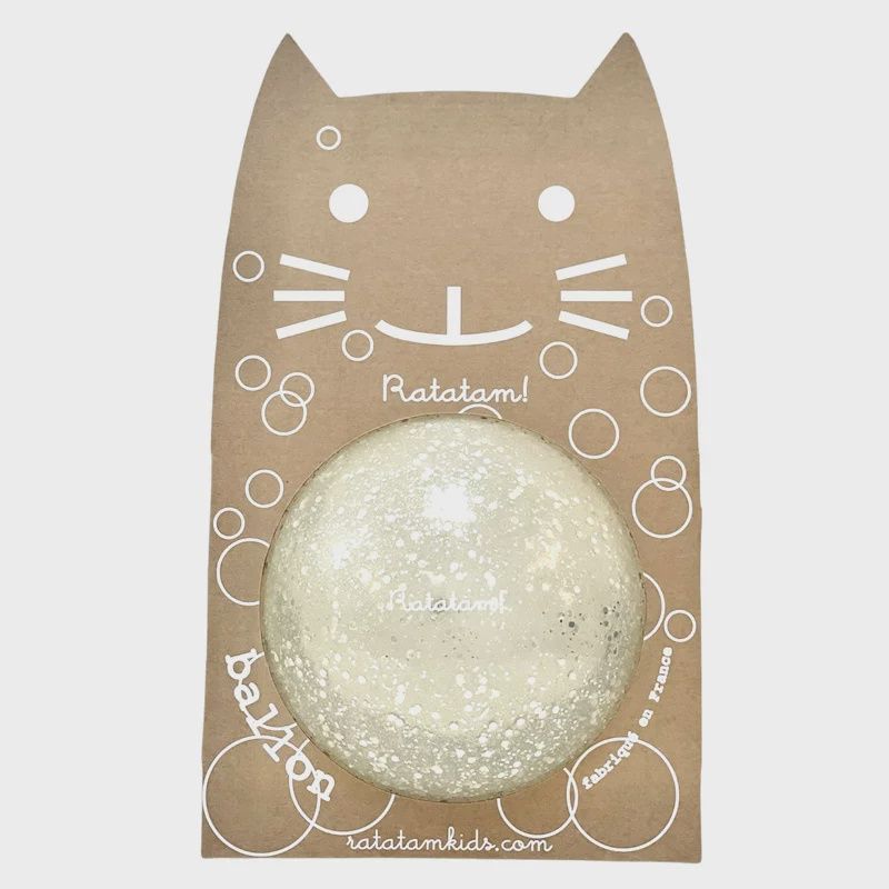 Ballon chat bulle argent 15 cm