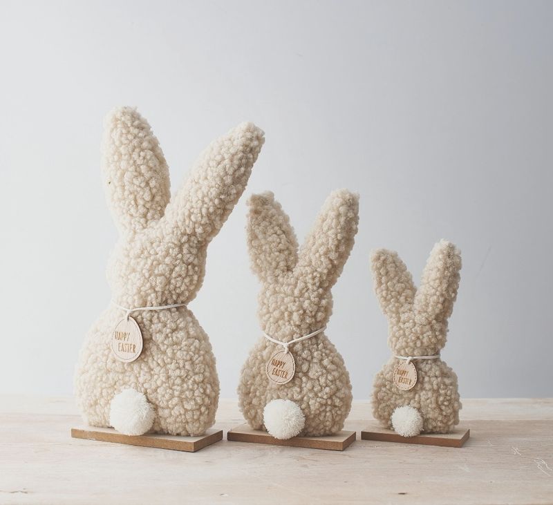 Lapin de Pâques Sherpa, 32 cm