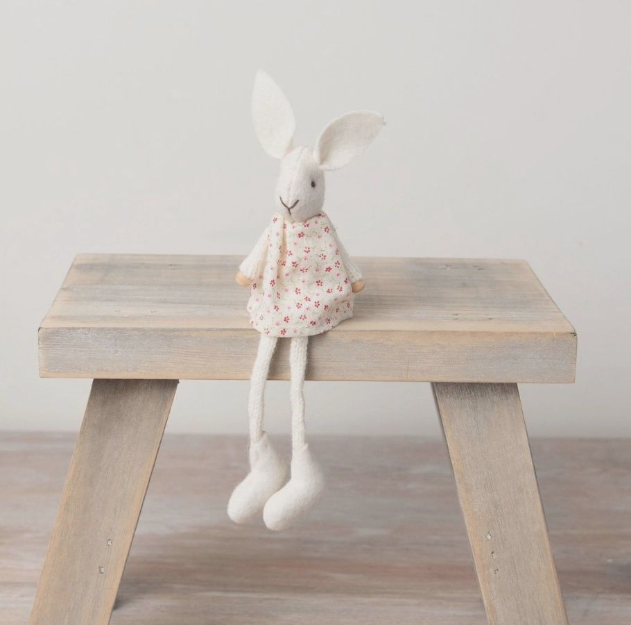 Lapin fleuri, 16 cm