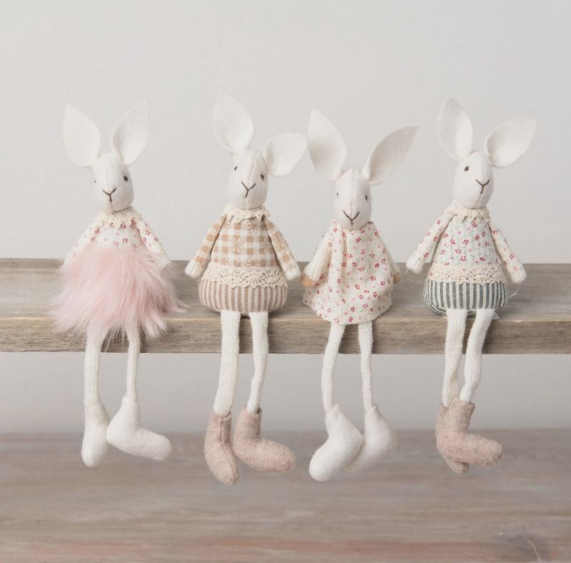 Lapin fleuri, 16 cm