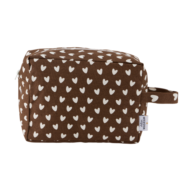 Trousse de toilette - Cœurs Caramel