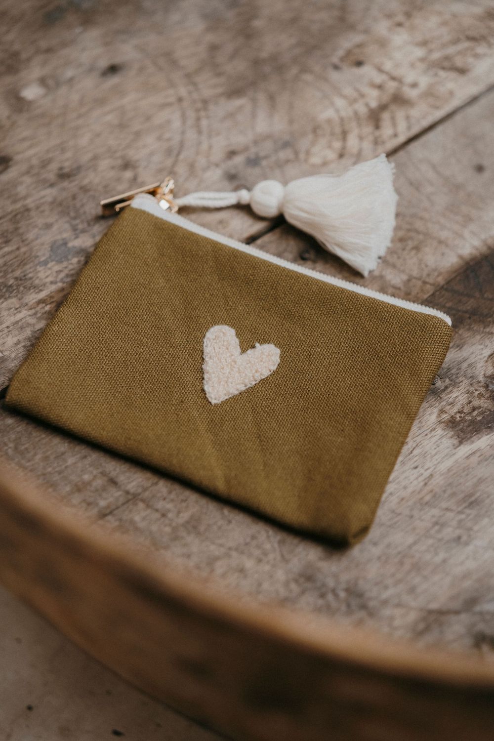 Porte-monnaie Love - Olive