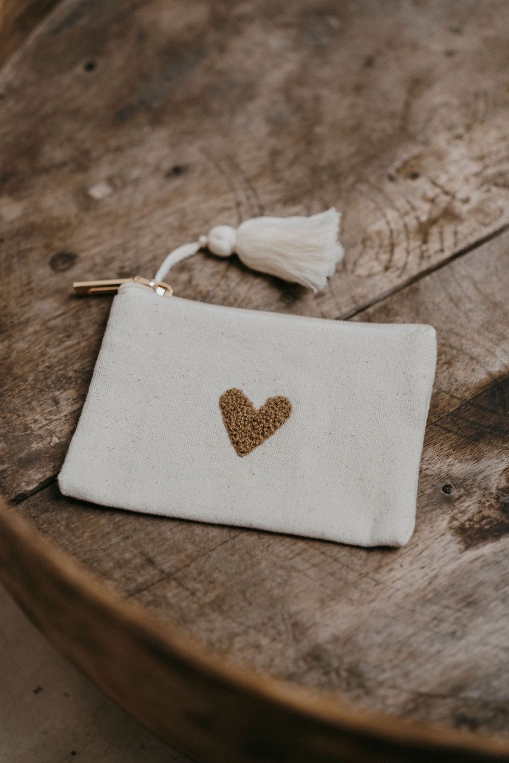 Porte-monnaie Love - Beige