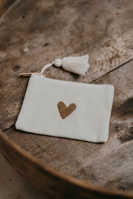 Porte-monnaie Love - Beige