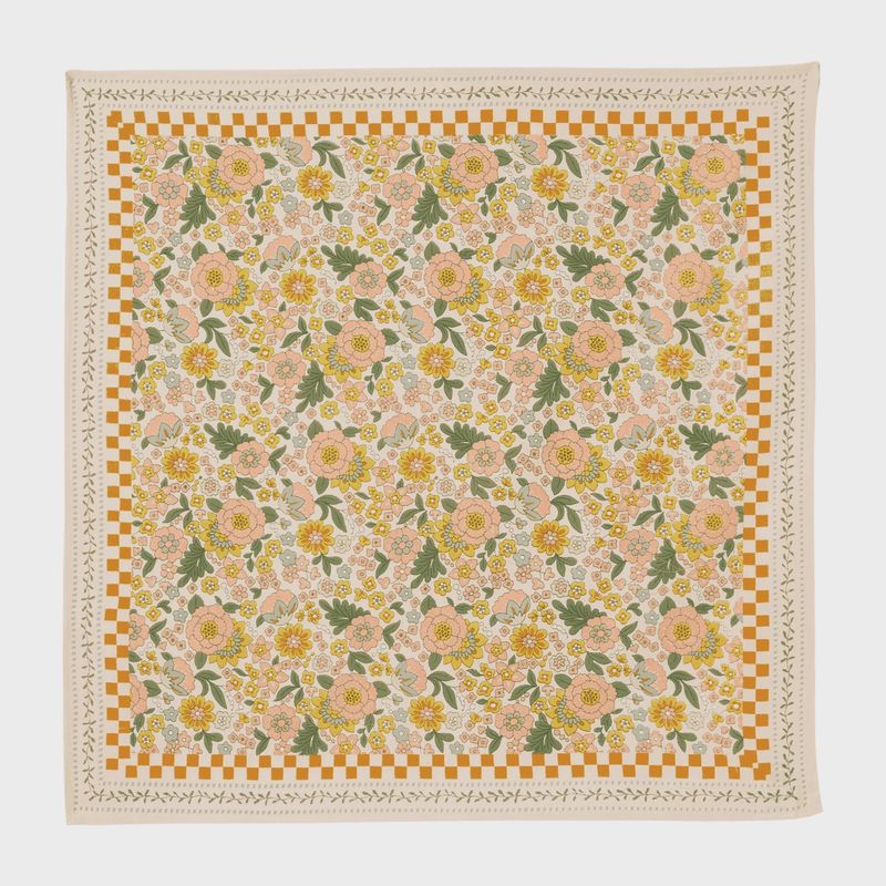 Écharpe imprimée de fleurs indiennes Amaia Rose