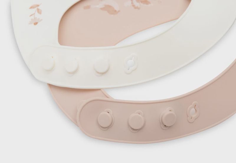 Bavoir Silicone - Lovely Birds - 2 Unités
