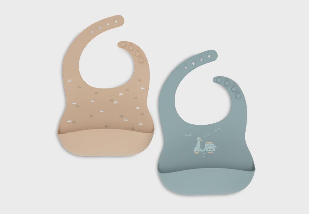Bavoir Silicone - On The Go - 2 Unités
